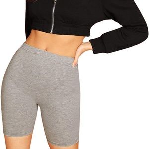 BNWOT Grey Biker Shorts